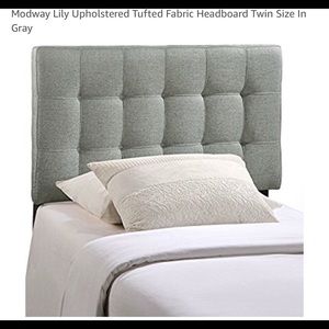 Twin grey headboard